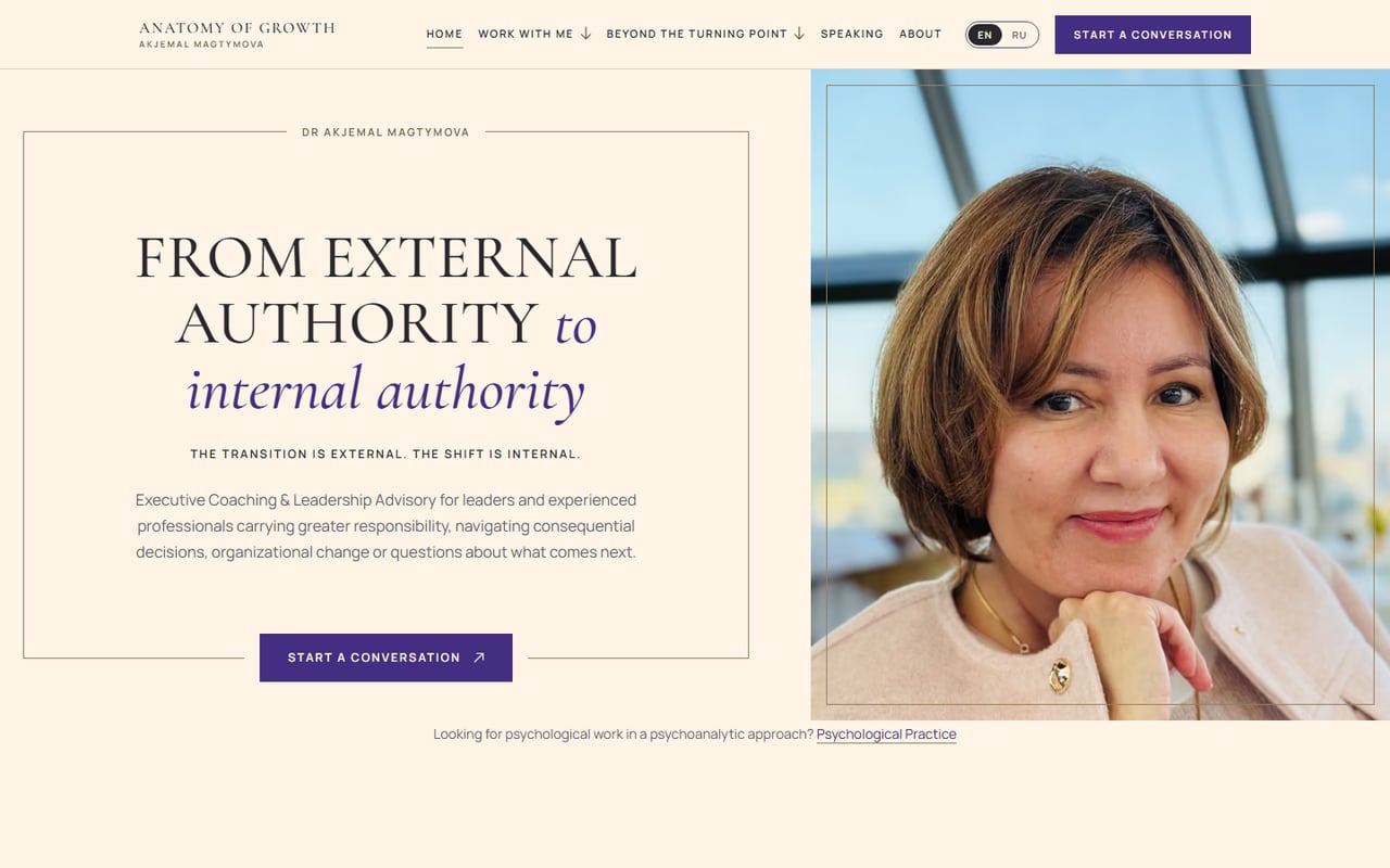 Anatomy of Growth — website screenshot