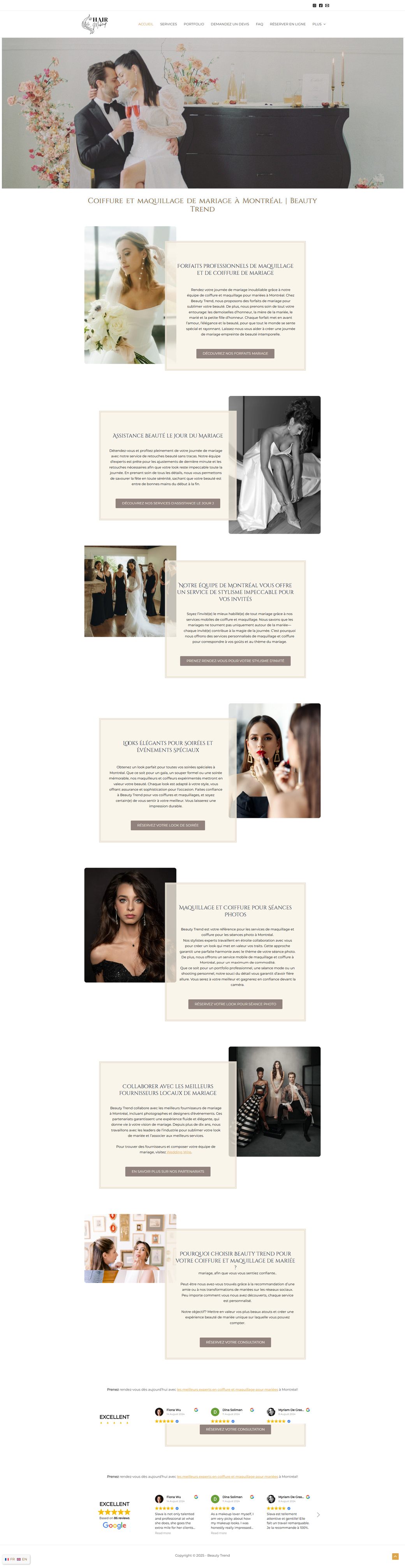 Beauty Trend — website screenshot