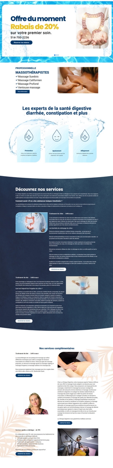 Clinique Digestive — website screenshot