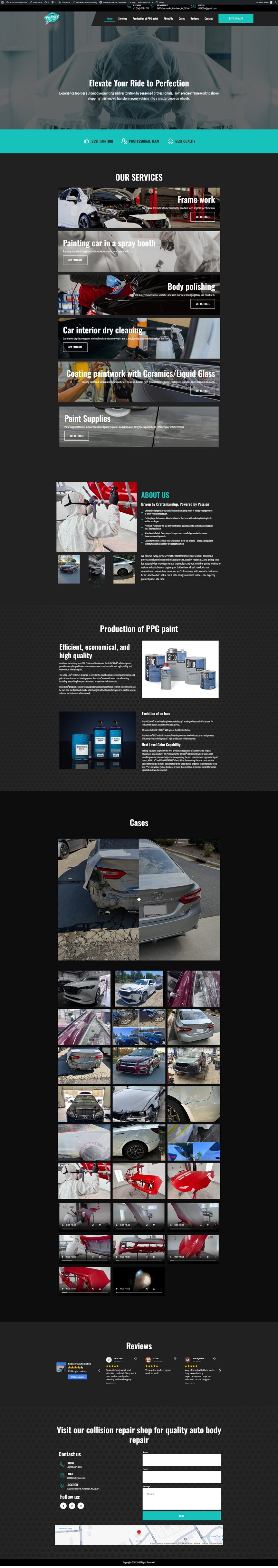 Hudson Automotive — website screenshot