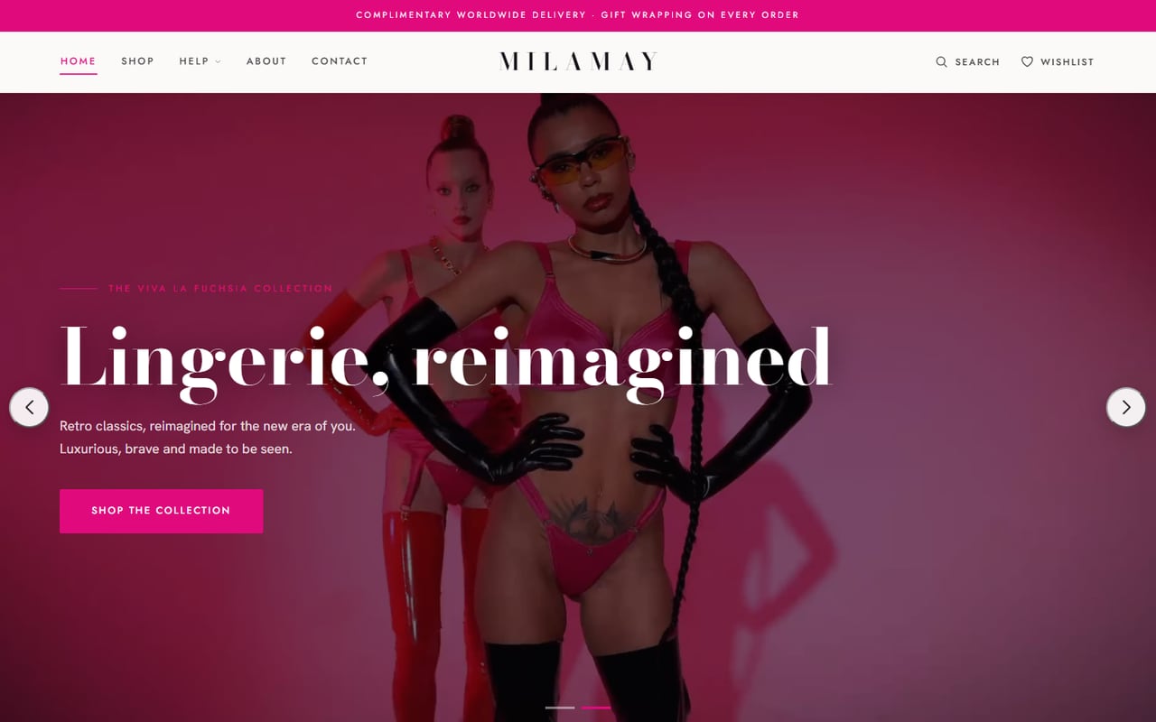Milamay — website screenshot