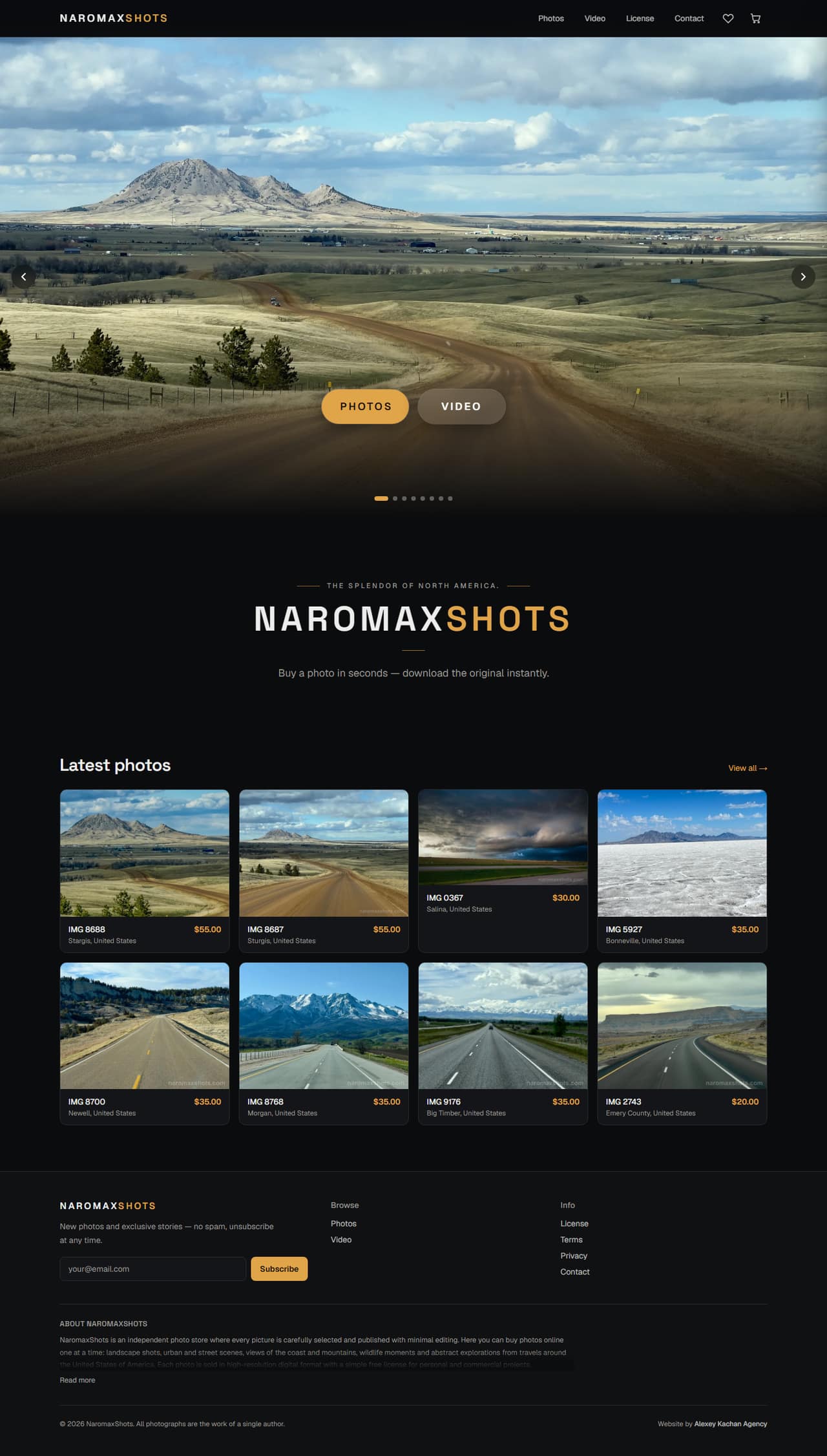 NaromaxShots — full-page website screenshot