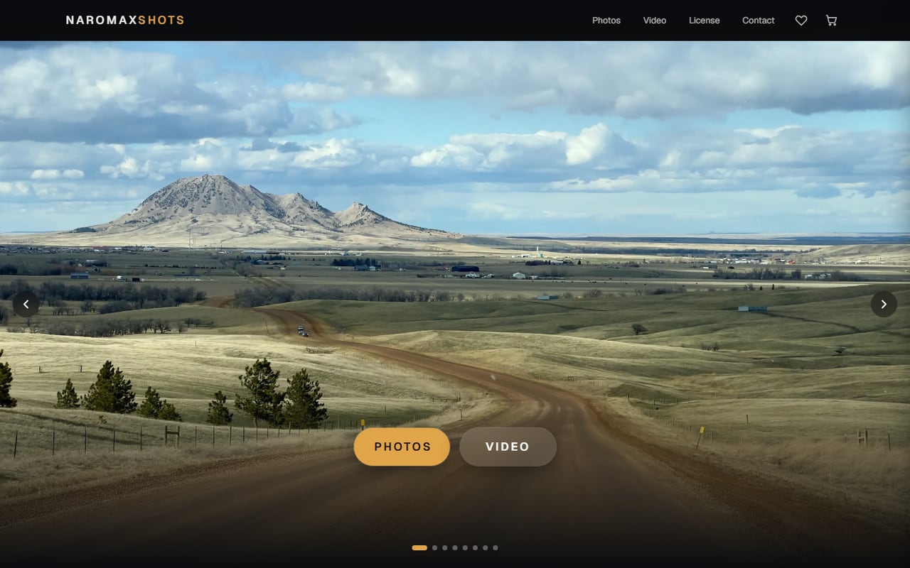 NaromaxShots — website screenshot