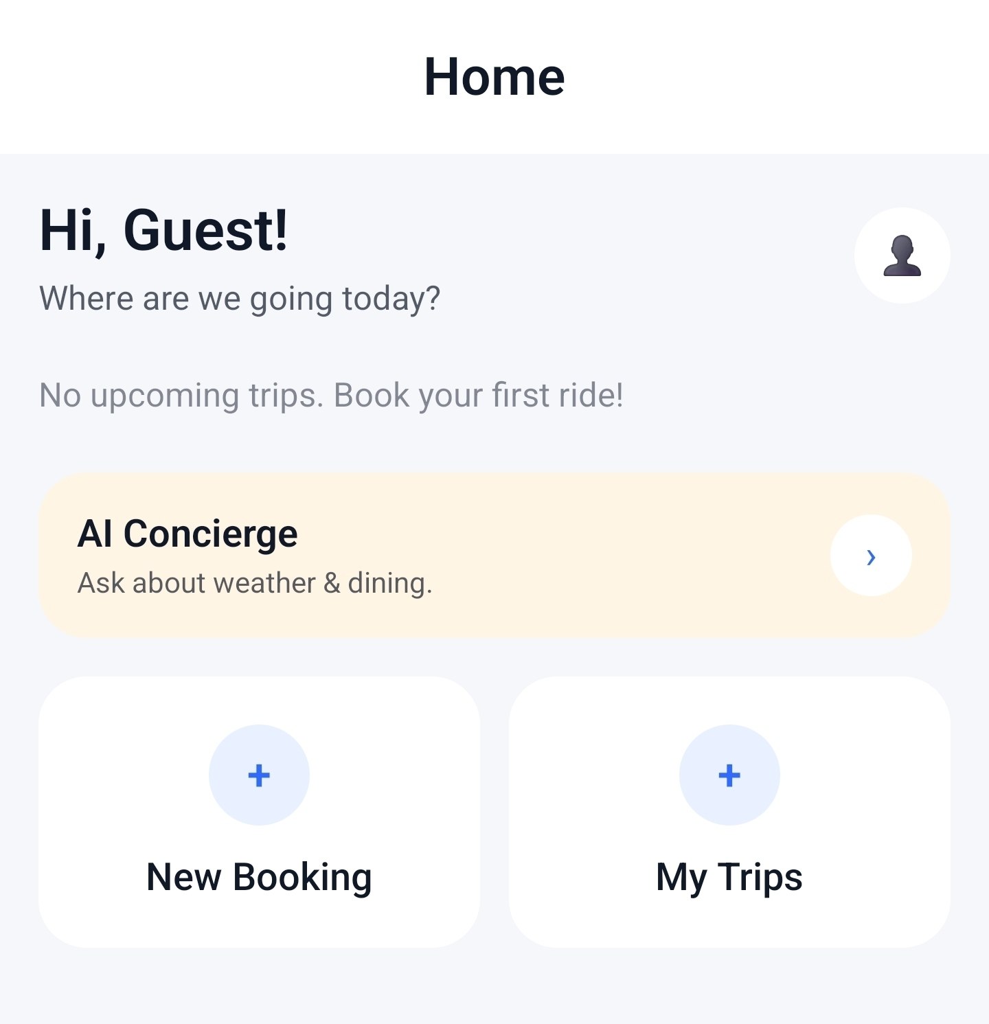 Premium Transportation — Booking app