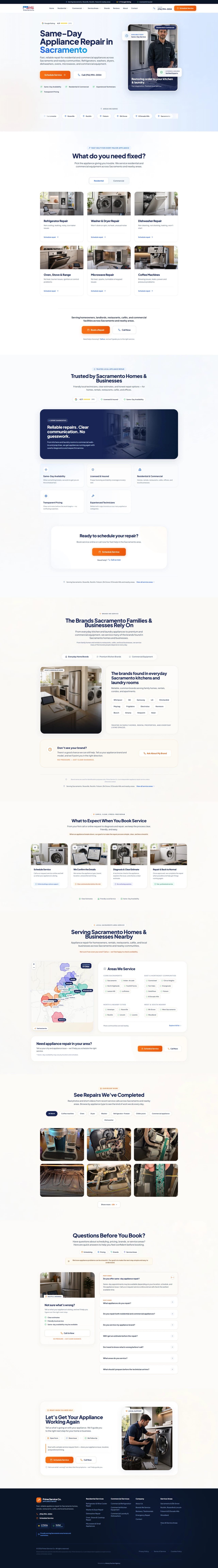 Prime Service Co. — full-page website screenshot